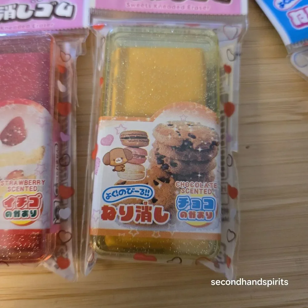 Daiso Japan Kneaded Eraser 5 Pc Lot Neri Keshi Scented Shuwa Soda Cola Dessert